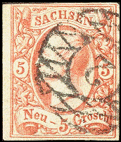 Briefmarke Sachsen Nr.12