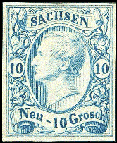 Briefmarke Sachsen Nr.13