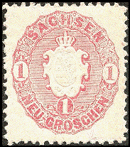 Briefmarke Sachsen Nr.16