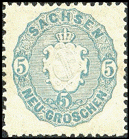 Briefmarke Sachsen Nr.19