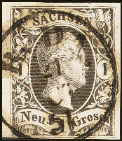 Briefmarke Sachsen Nr.4