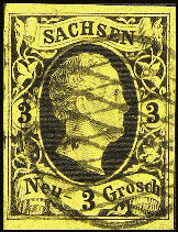 Briefmarke Sachsen Nr.6