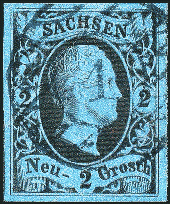 Briefmarke Sachsen Nr.7