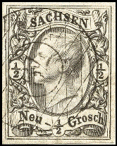 Briefmarke Sachsen Nr.8